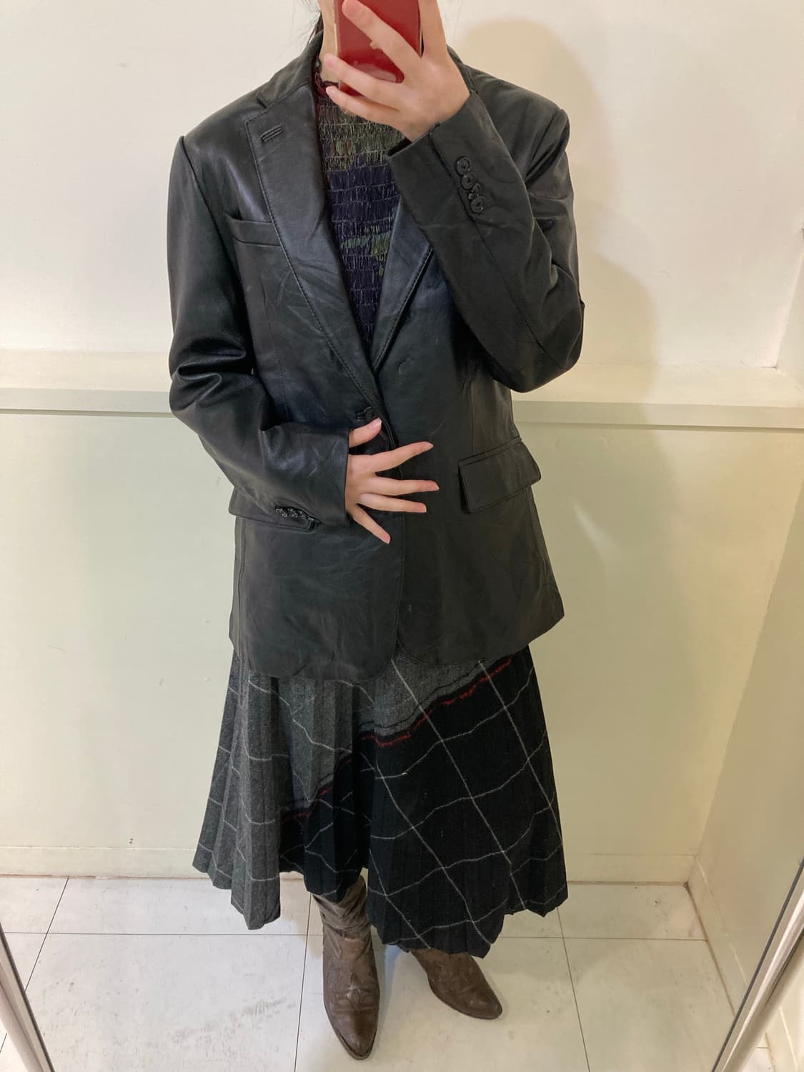 소가죽 싱글 투버튼 리얼 레더 자켓 상품이미지8