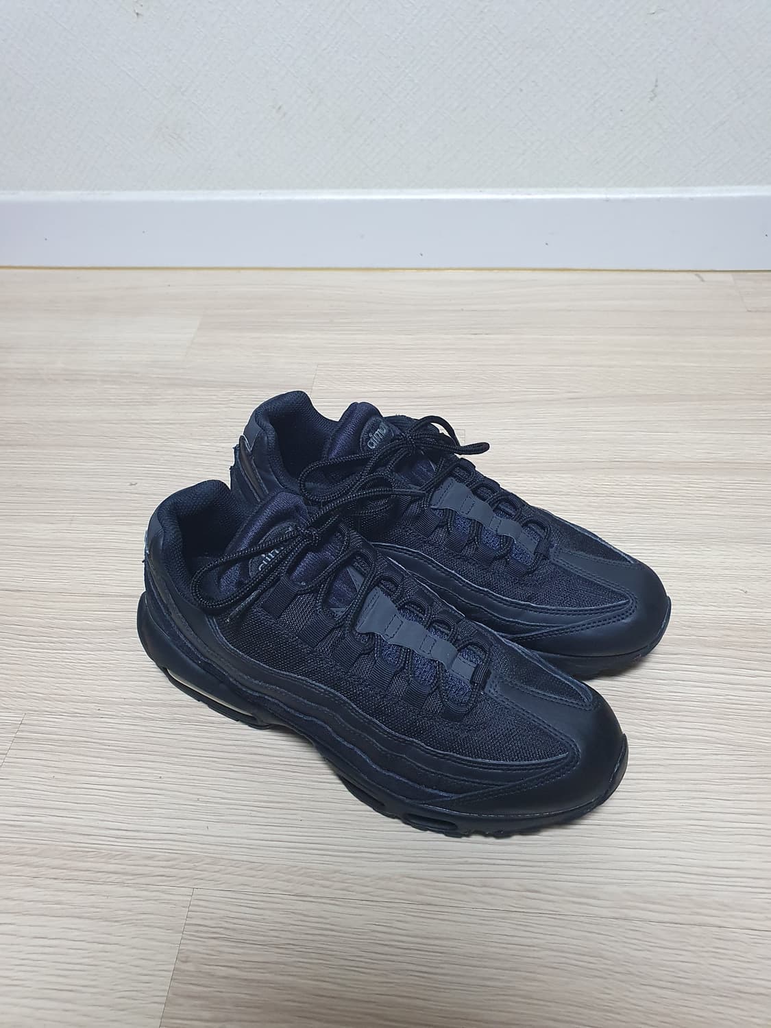 나이키 에어맥스 95 올블랙 운동화 275 상품이미지2