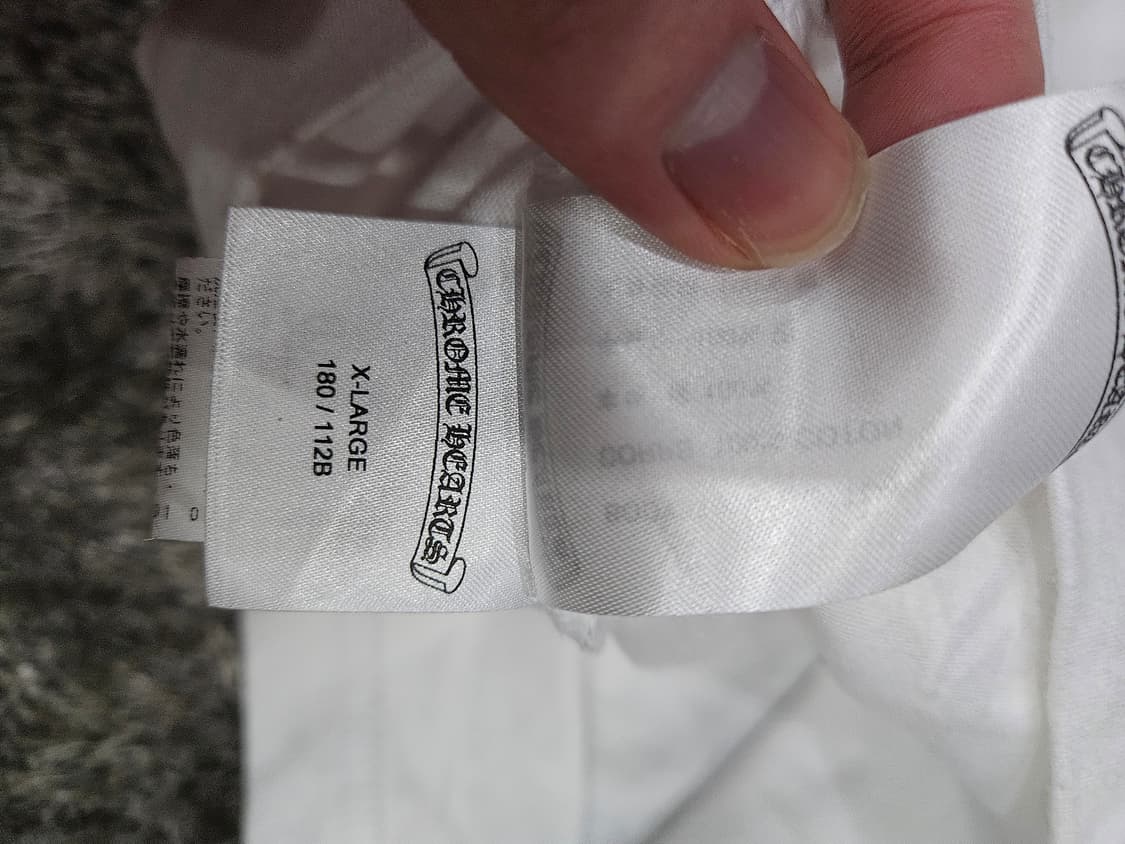 (정품)크롬하츠 넥 로고 반팔 티 판매합니다! 상품이미지5