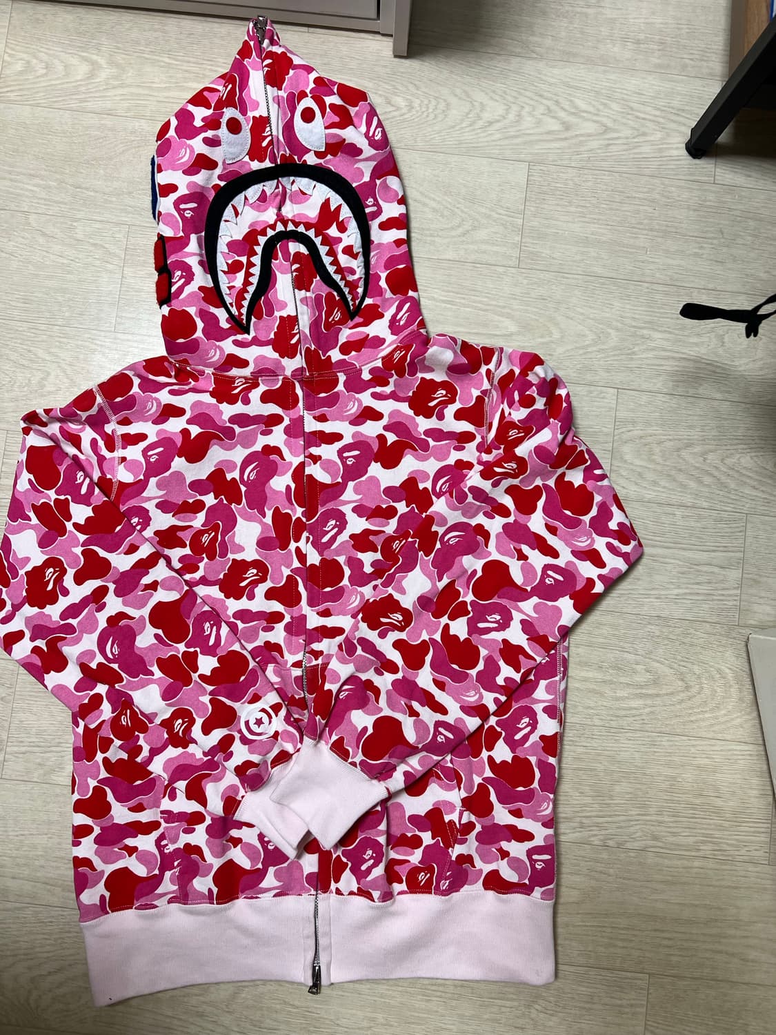 베이프 후드집업 / 핑크 S 상품이미지1