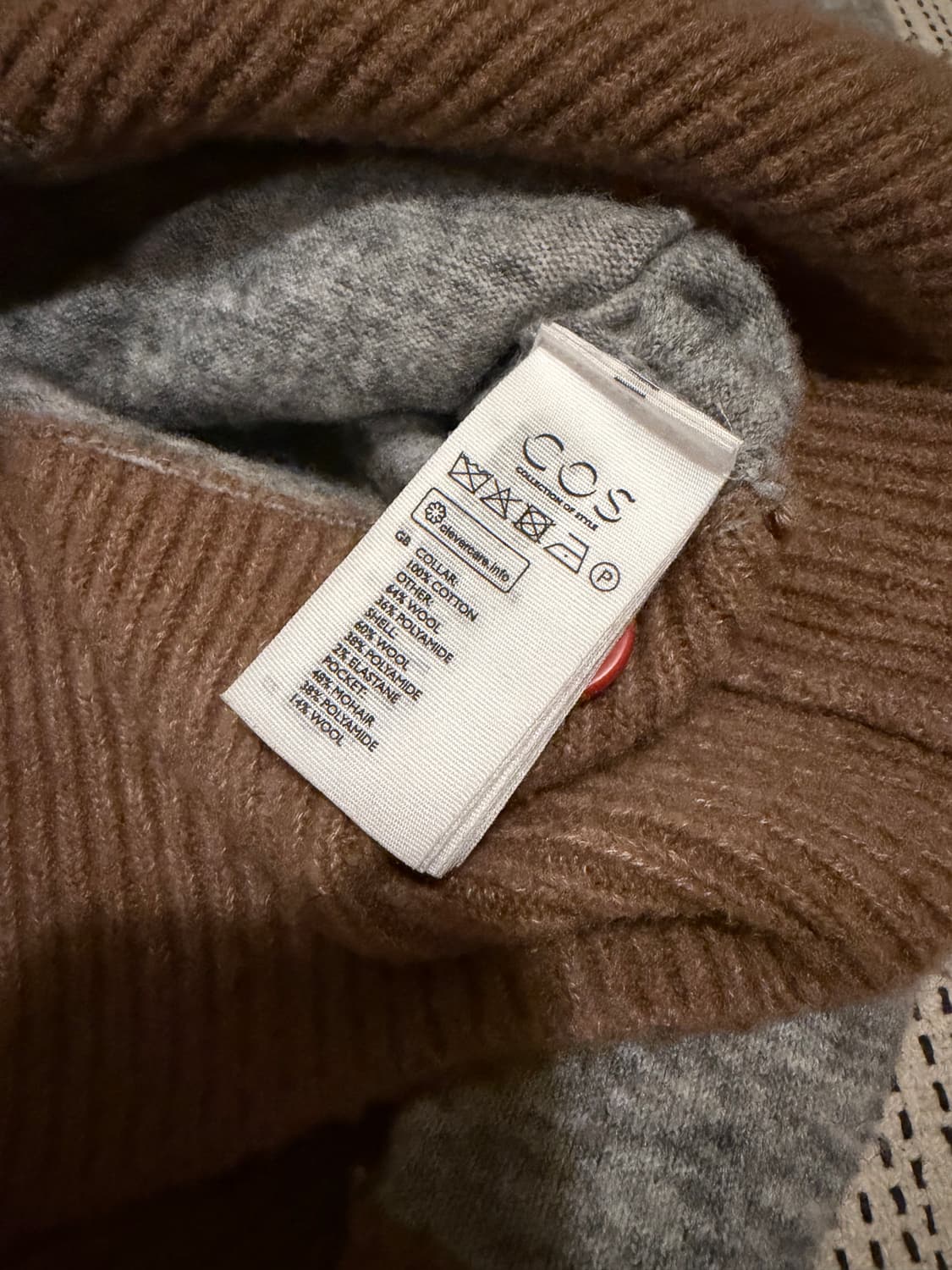 COS 코스 배색 가디건 S 상품이미지7