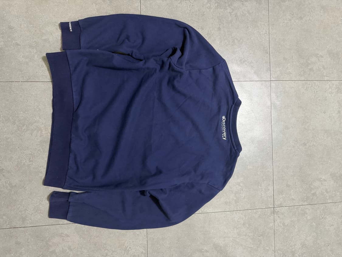 디스커버리 네이비 라운드 스웻셔츠  95 size  상품이미지7