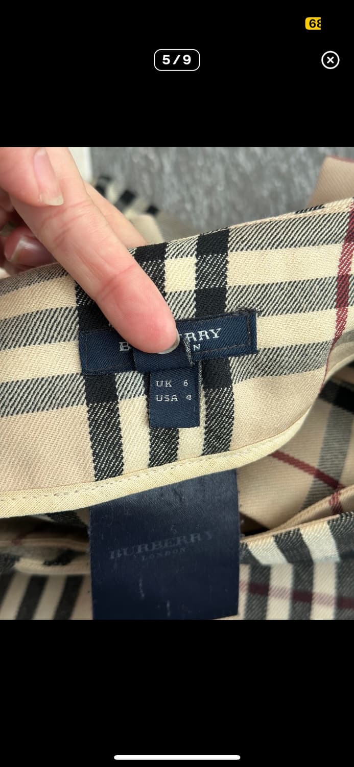 버버리 런던 체크 버클 미니스커트 랩스커트 상품이미지5