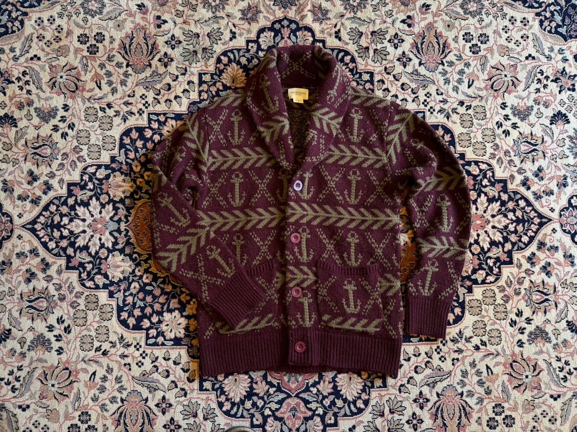 오베이 프로파간다 숄칼라 가디건 100 상품이미지1