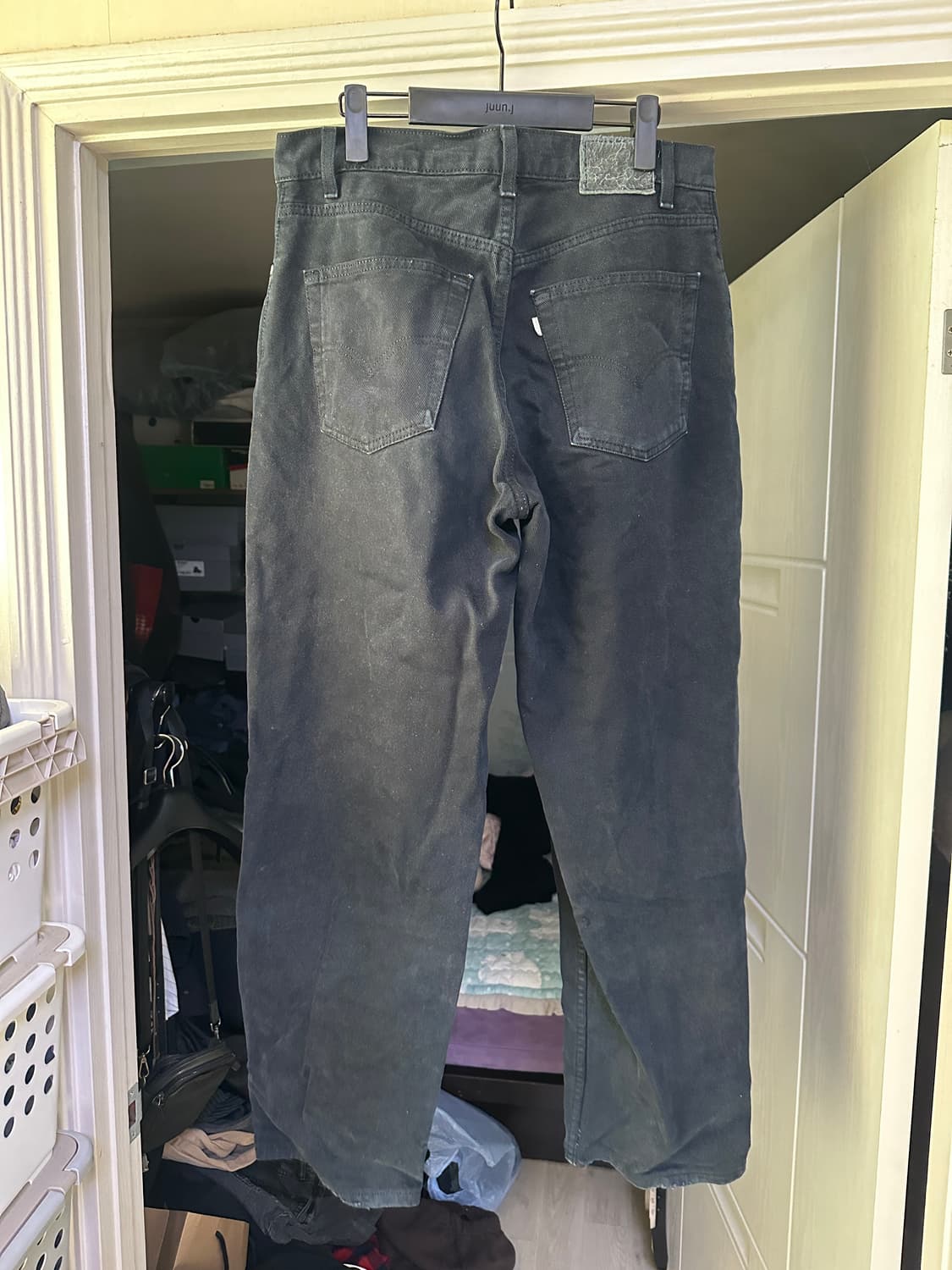 [32X30] 90s 빈티지 리바이스 실버탭 루즈 블랙 상품이미지2