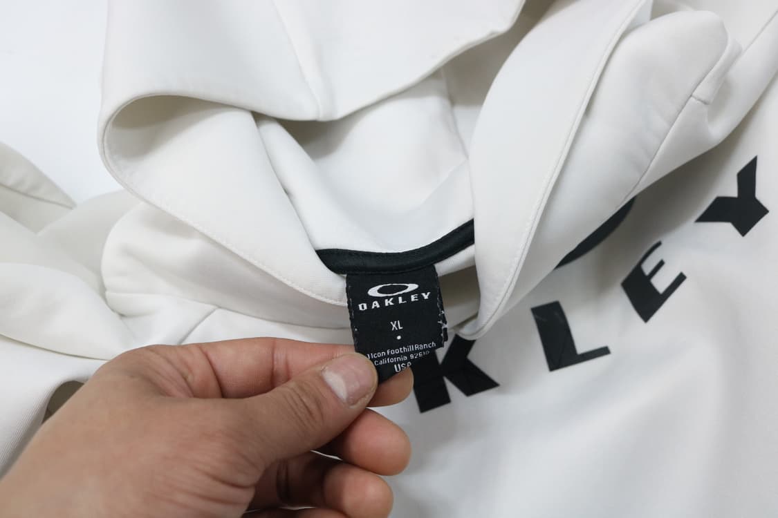 오클리(Oakley) 빅로고 화이트 기능성 후드 티셔츠 (XL) 상품이미지5