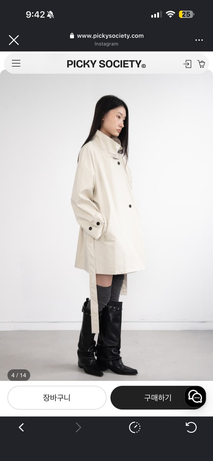 피키소사이어티 Middle Trench Coat 상품이미지3