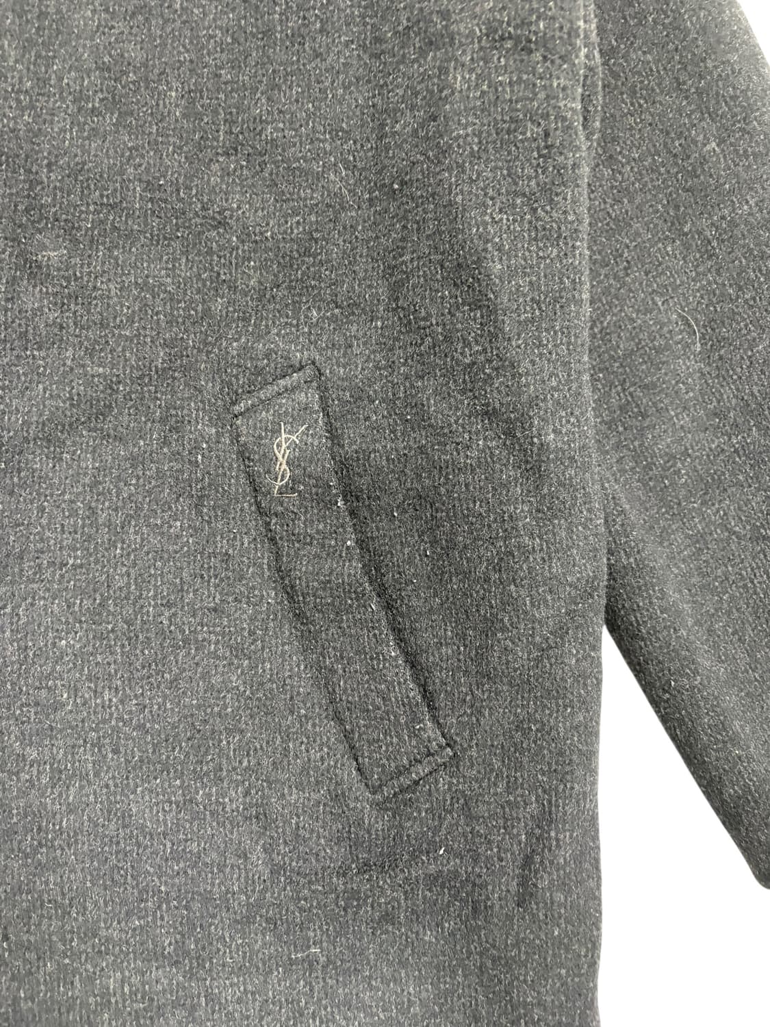 입생로랑 미디코트 자켓 블랙 상품이미지6