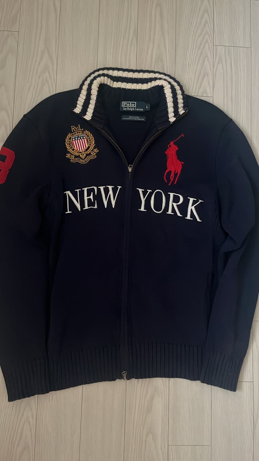 폴로 랄프로렌 빅포니 뉴욕 니트집업 상품이미지1