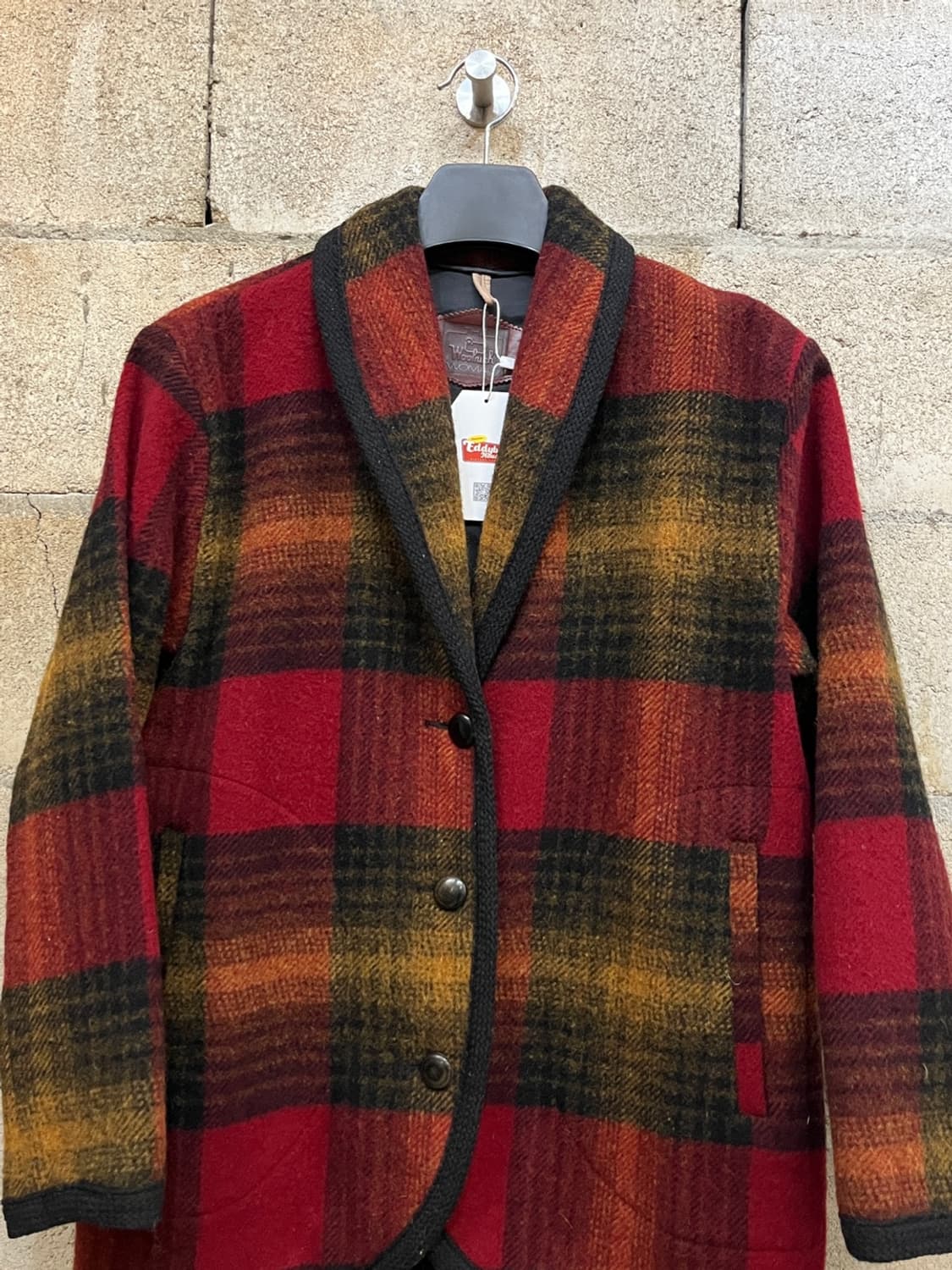 90s 울리치 울 숄 카라 자켓 상품이미지2