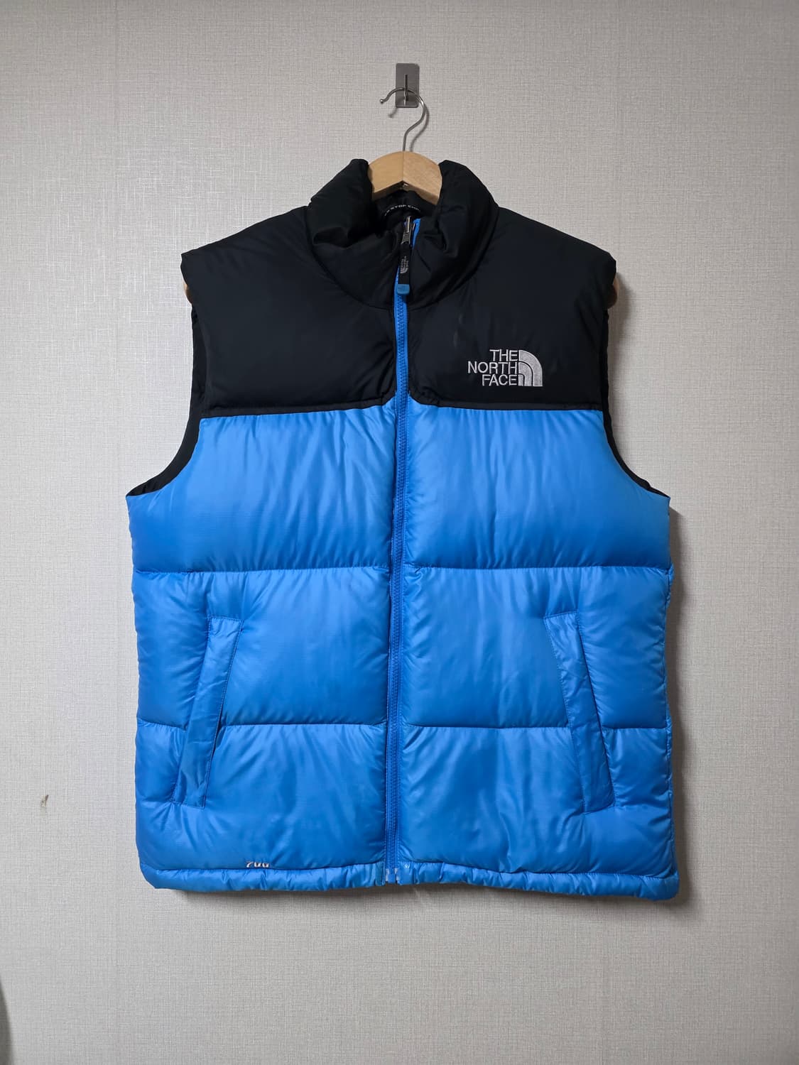 노스페이스 700  구스다운  패딩 조끼 블루블랙 사이즈 95 상품이미지1