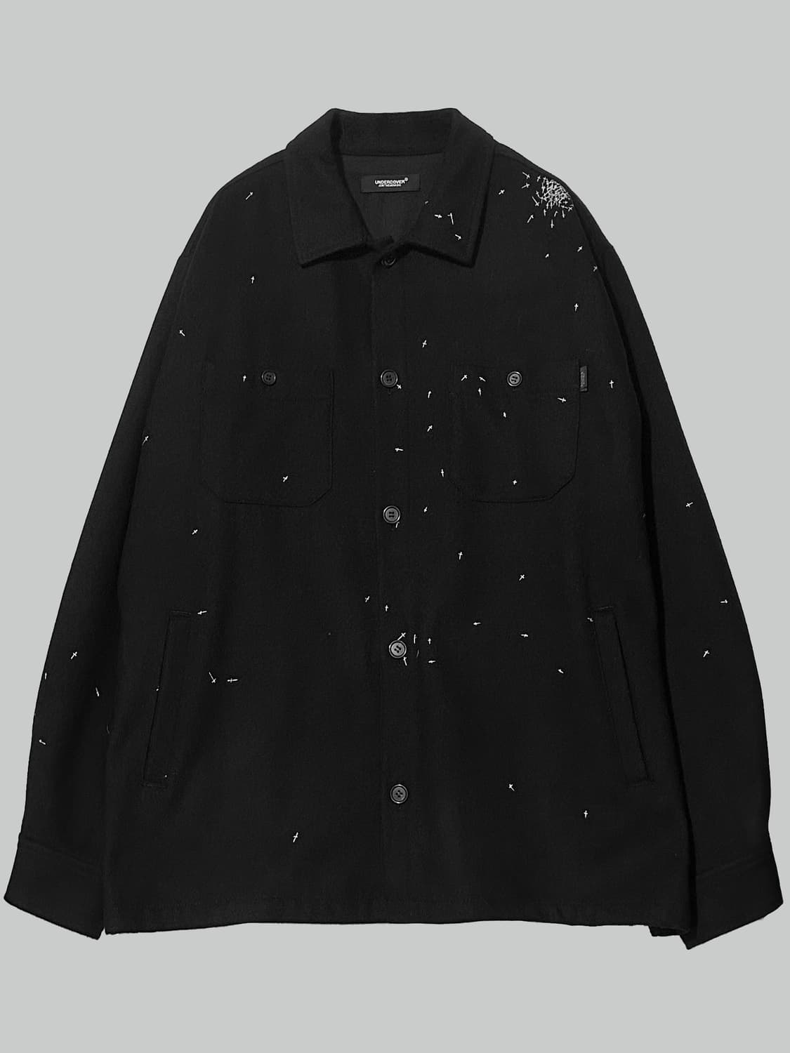 언더커버 24aw 크로스 스티치 울 자켓 상품이미지1