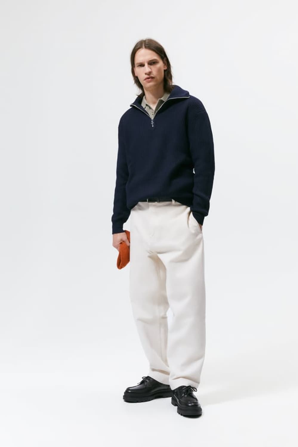 자라 반집업 니트 상품이미지3