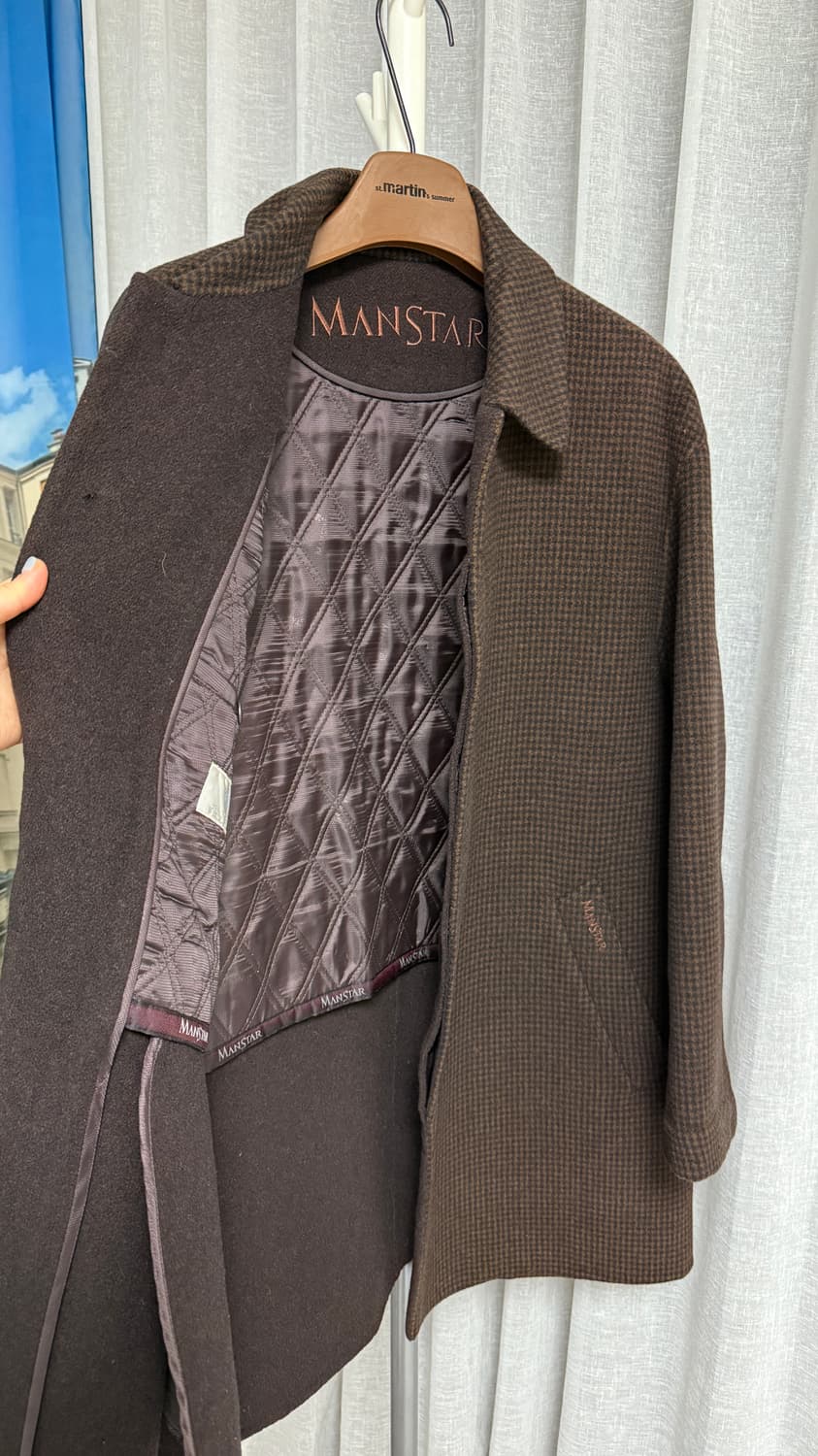 MANSTAR 모직 발마칸 코트 상품이미지6