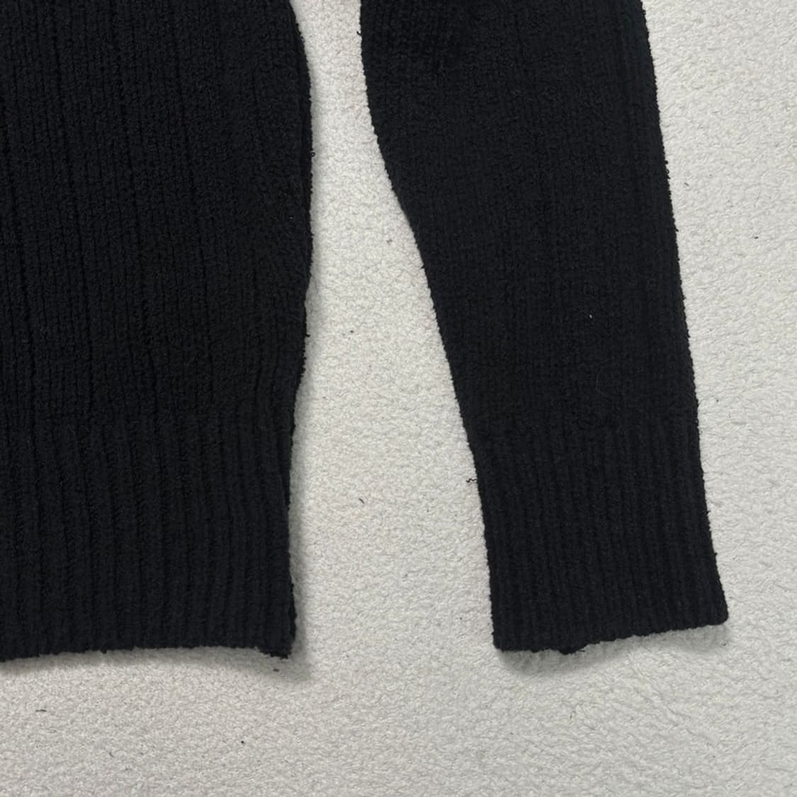 SATUR 파로 오버 사이즈 가디건 블랙 M 상품이미지3