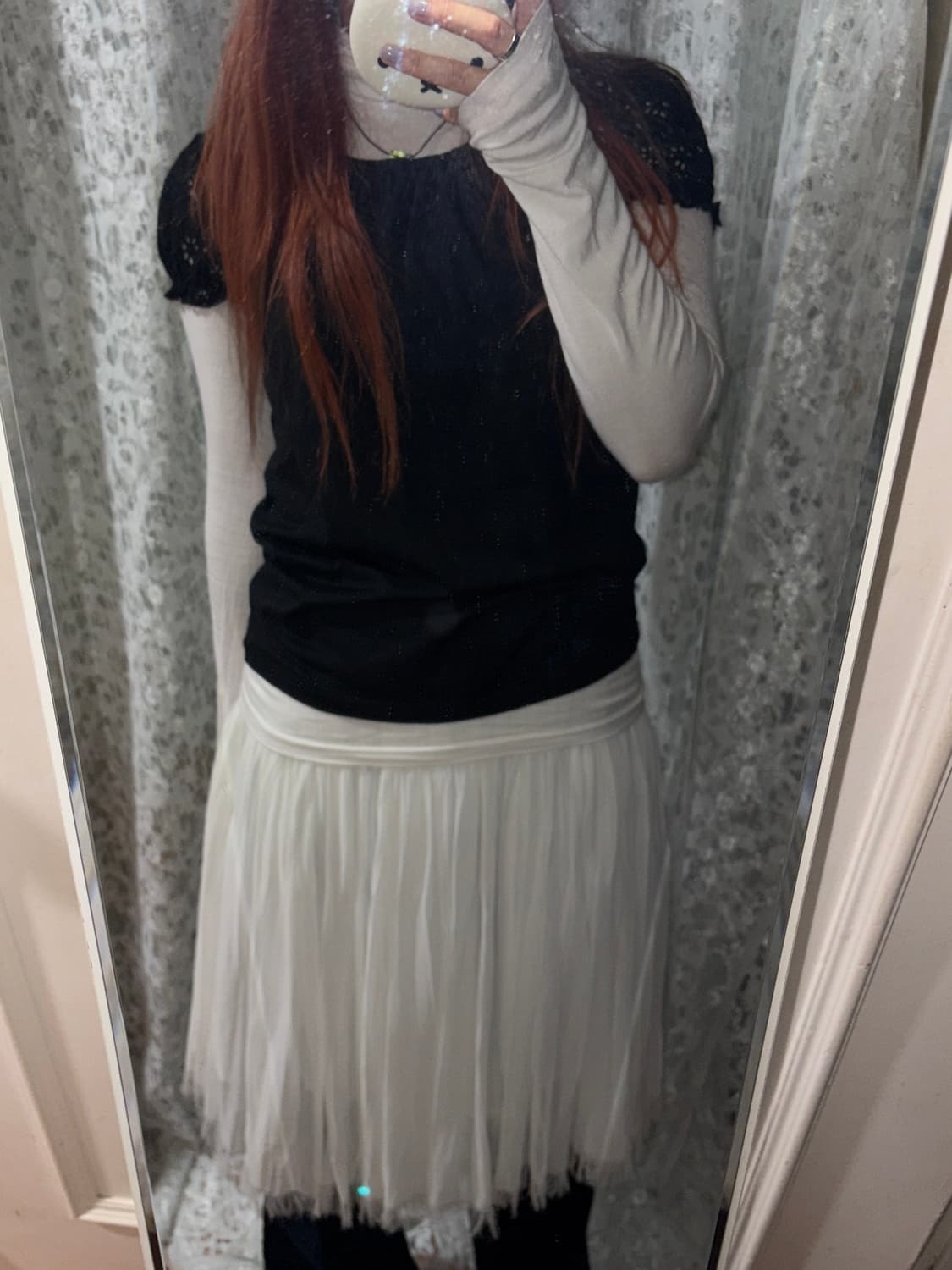 Black back Ribbon top 상품이미지7