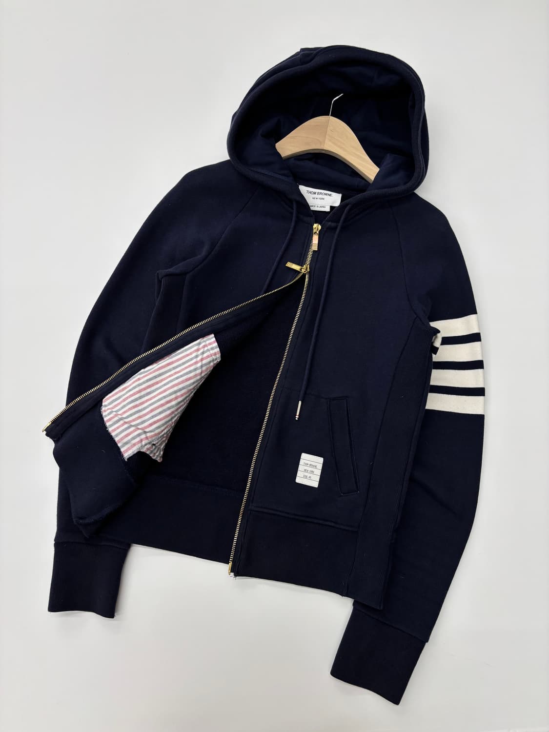 Thom Browne 톰브라운 네이비 후드집업 상품이미지2