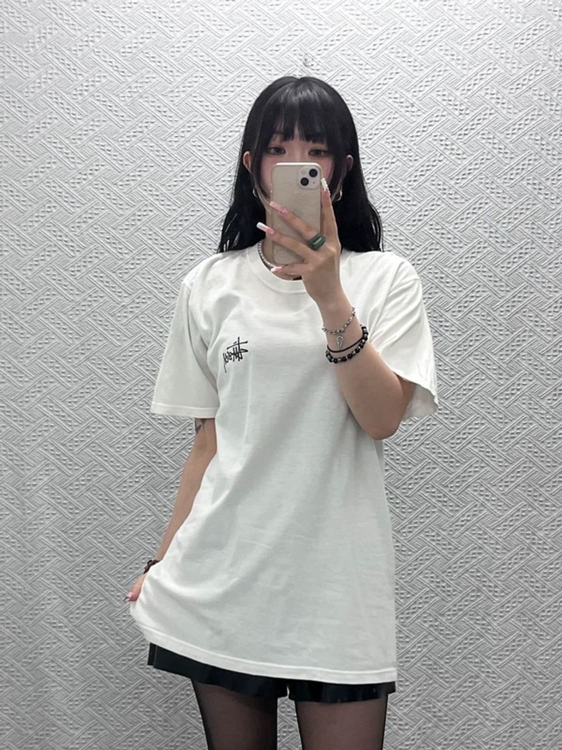 스투시 빈티지 캐주얼 피그먼트 다이드 반팔티 M C12259 상품이미지2