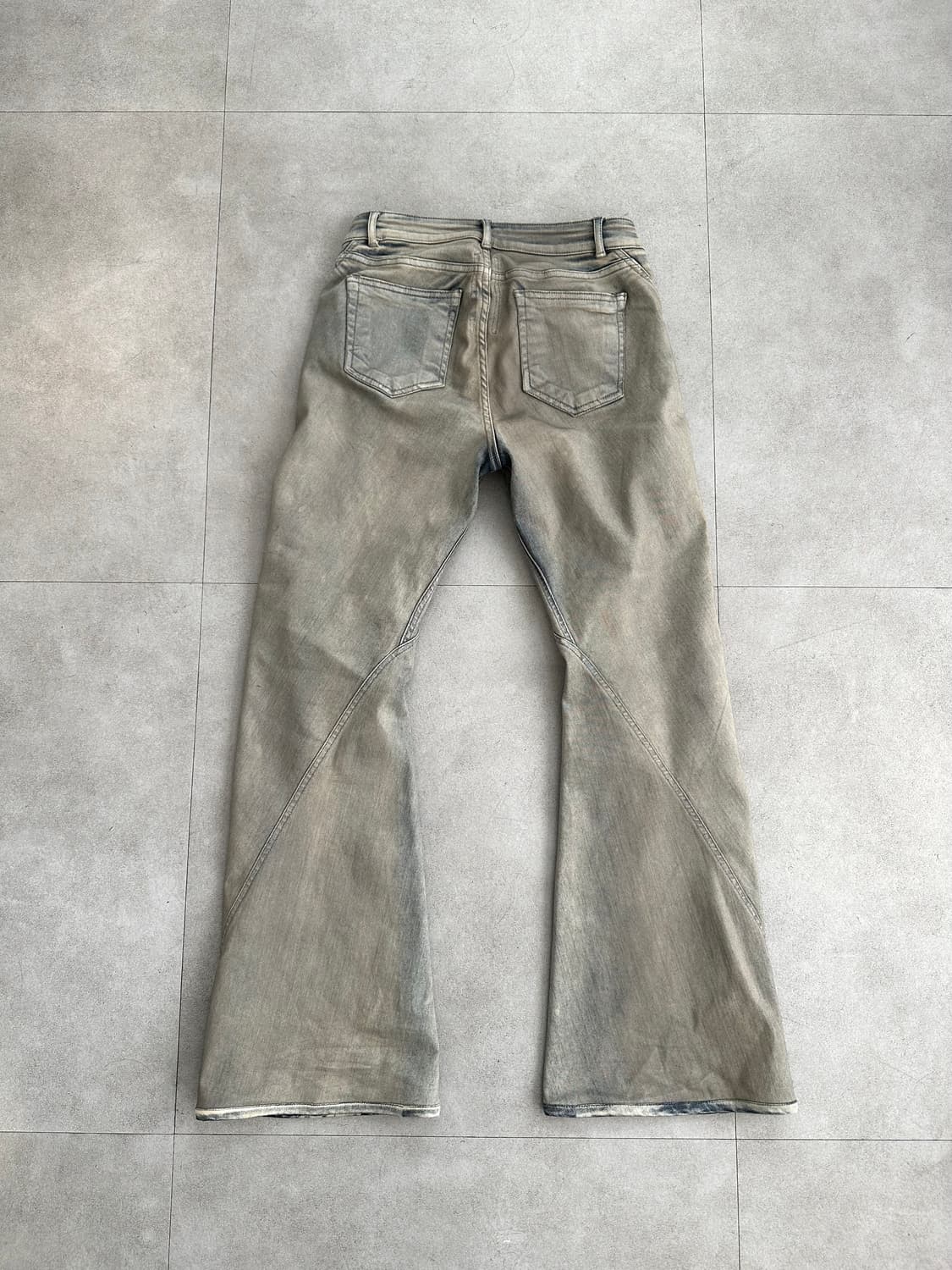 릭오웬스 바이어스 부츠컷 플레어 팬츠 상품이미지4