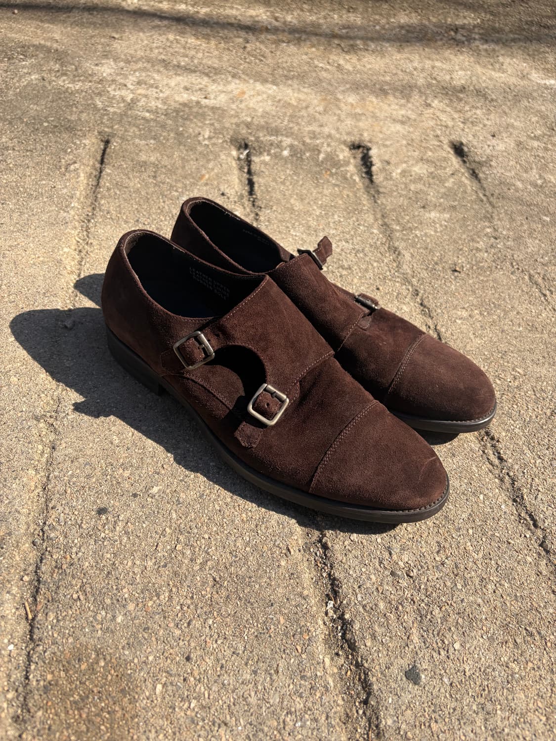 Nina Ricci 더블 몽크 스웨이드 슈즈 270mm 상품이미지1