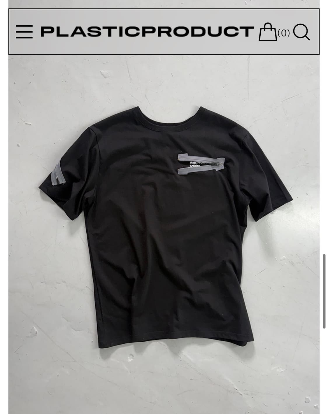 구매)  MPa ZIP INSTRUMENT T-SHIRT 01 (BLAC 상품이미지1