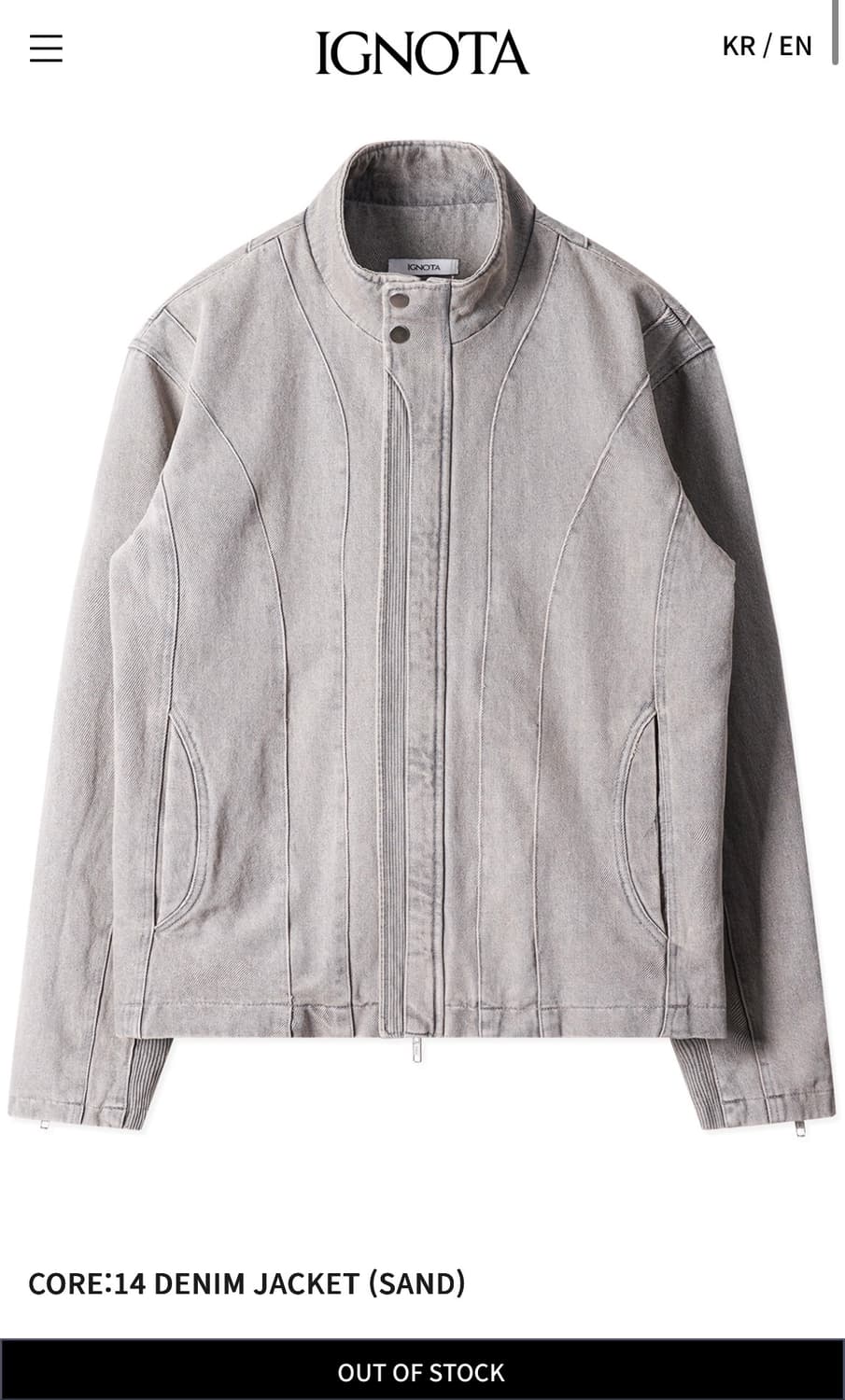 판매) 이그노타 코어14 데님 자켓 상품이미지1