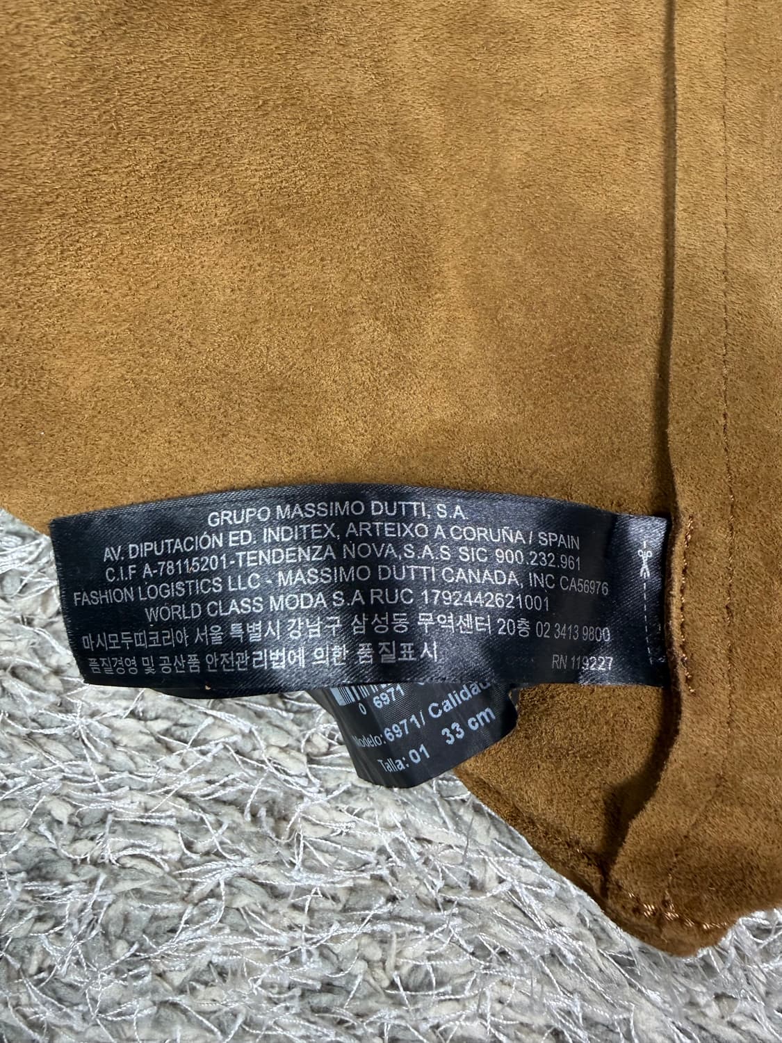 [정품] 마시모두띠(Massimo Dutti) 스웨이드 토트백 - 상태  상품이미지4