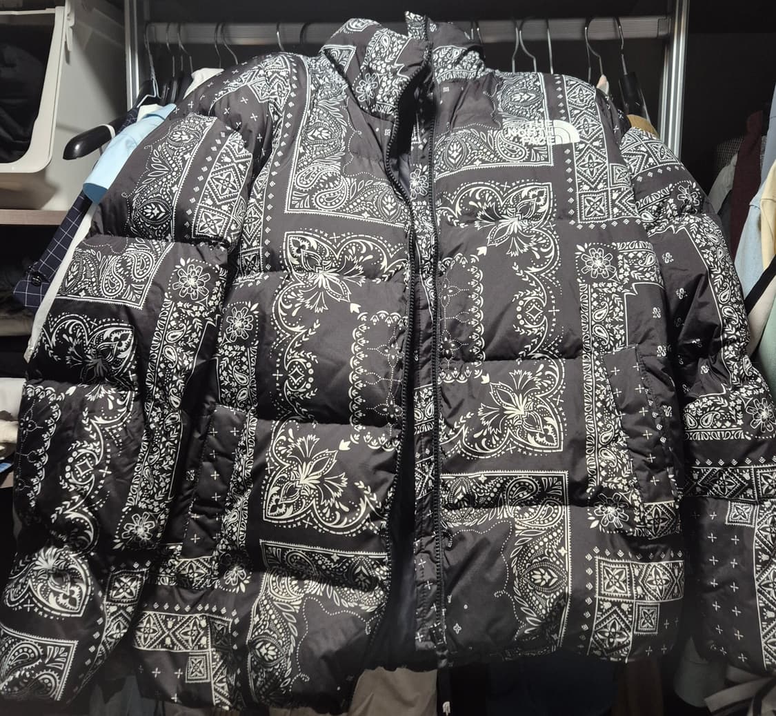 L사이즈 노스페이스 노벨티 로프티 다운 자켓 리얼 블랙 NJ1DM76A 상품이미지1