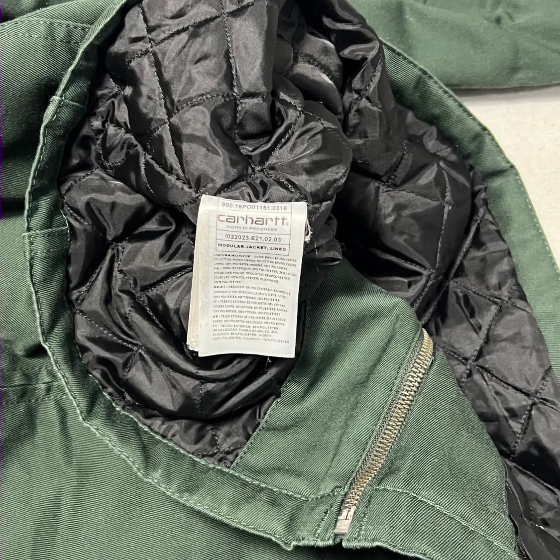 M 칼하트 그린 모듈러 자켓 상품이미지5