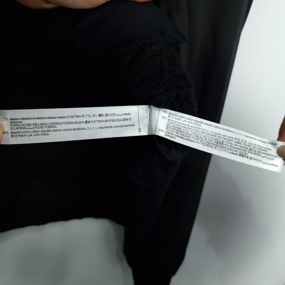 (새상품)자라 니트 쉘 오버핏 블루종 자켓 블랙 M18930 상품이미지9