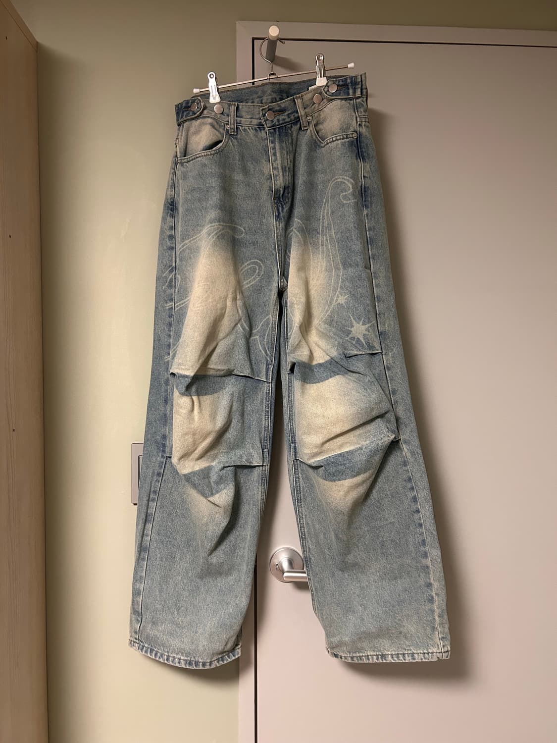 팬시클럽 엔젤 빈티지 워싱 핀턱팬츠 상품이미지3