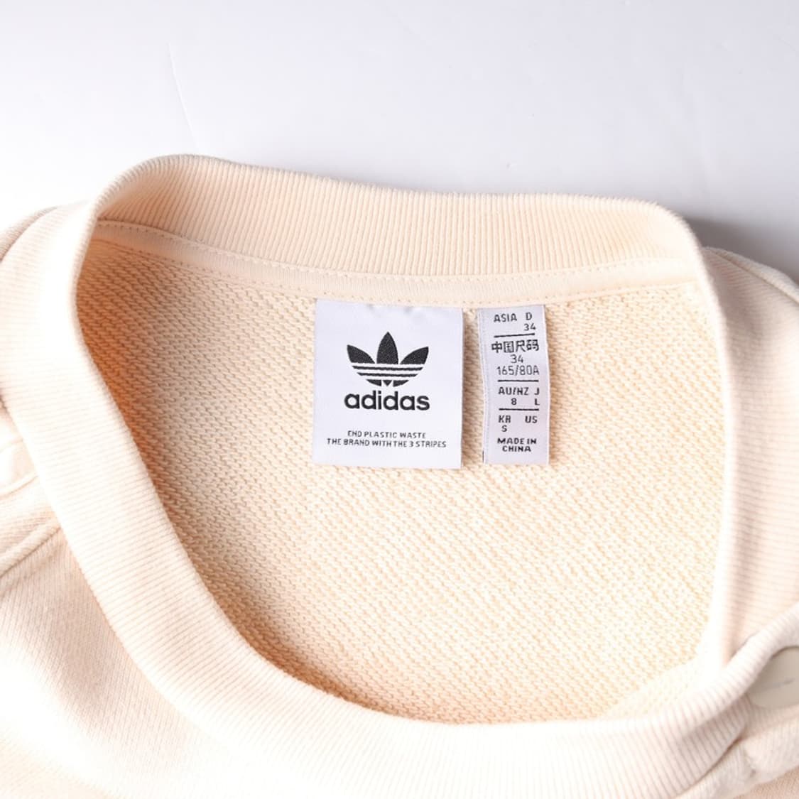 아디다스 AO CREW 스냅 버튼 디테일 맨투맨 S 상품이미지5