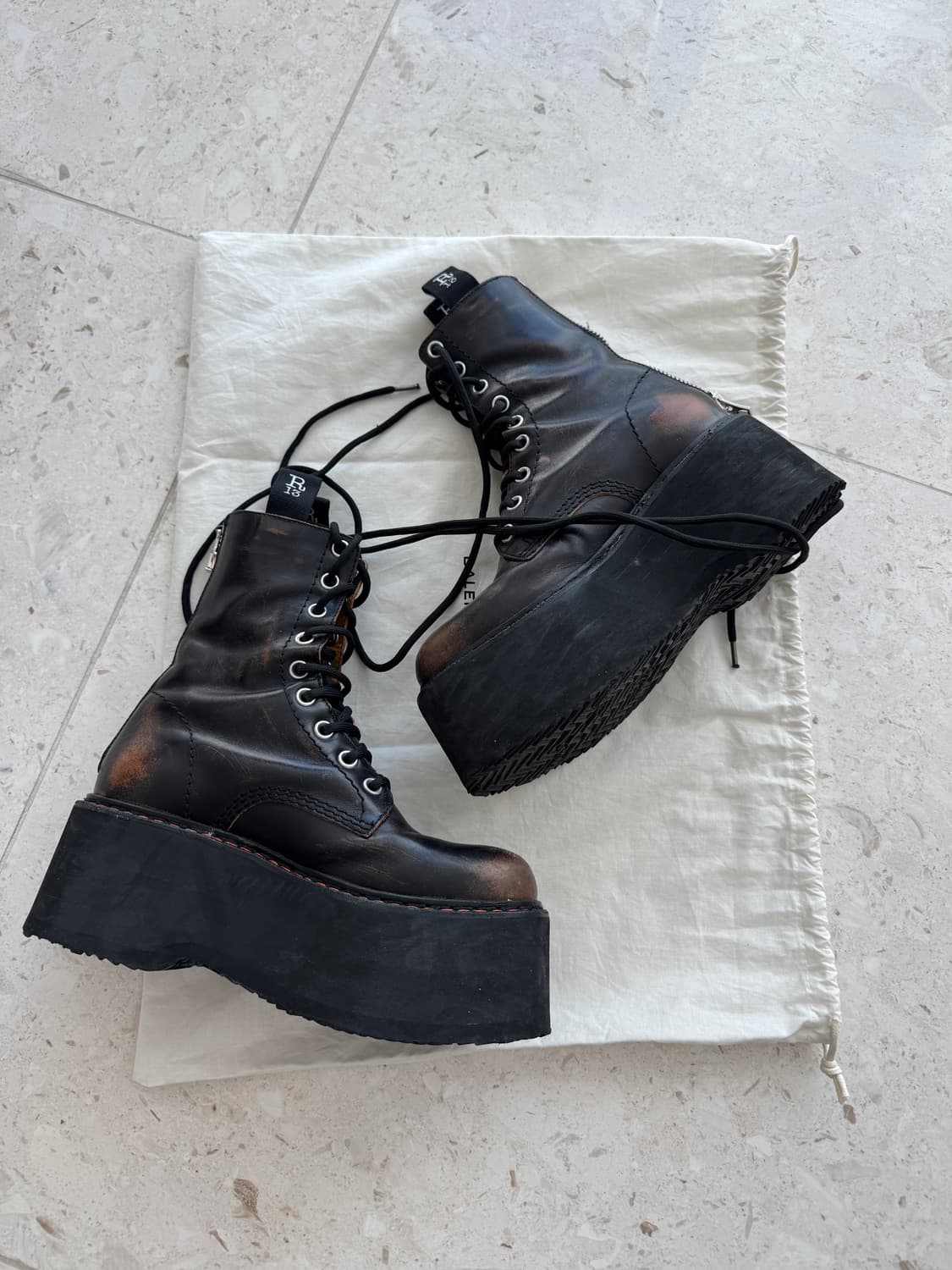 알써틴 R13 더블스택 레이스업 부츠 36 사이즈  상품이미지2