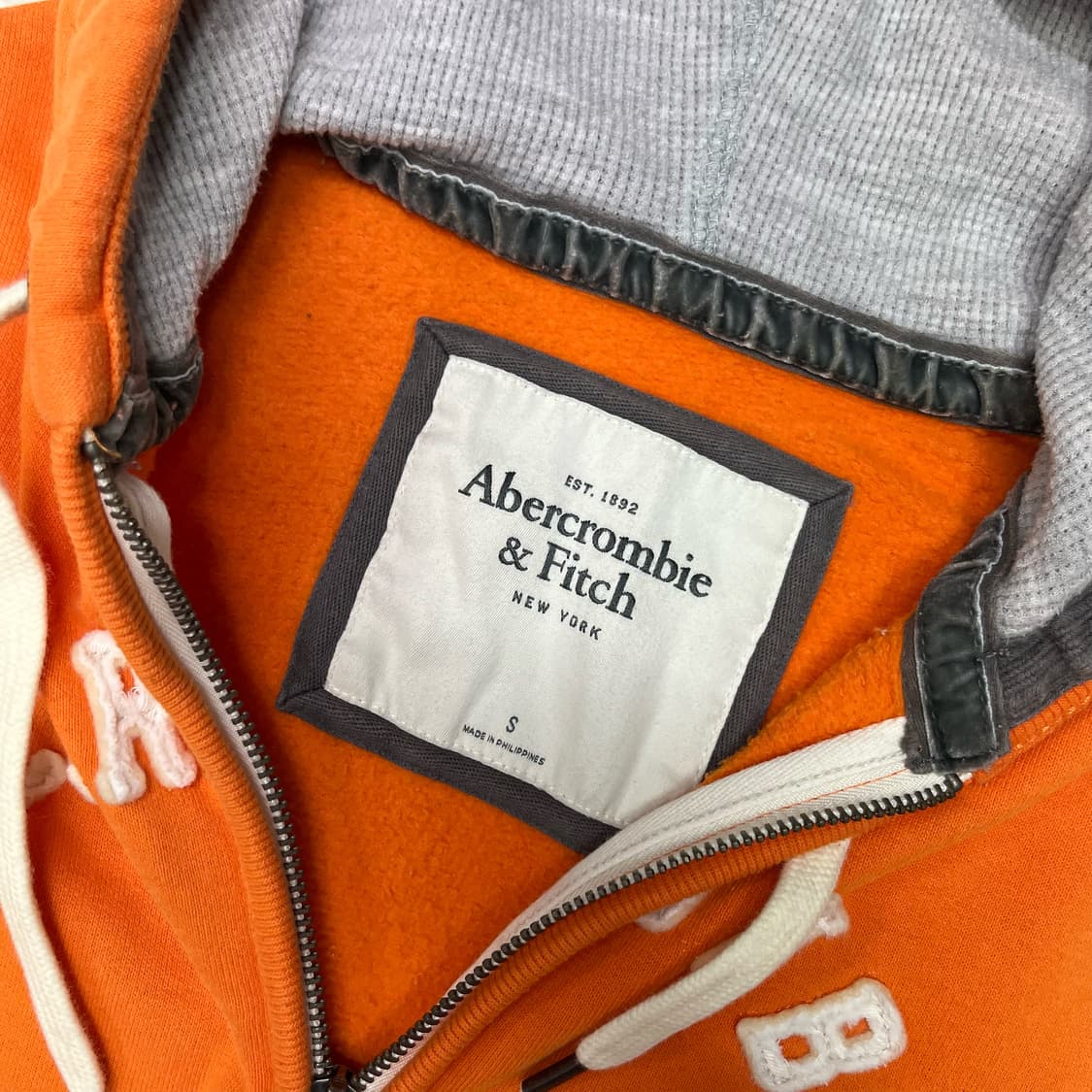 Abercrombie orange hood zip-up 상품이미지7