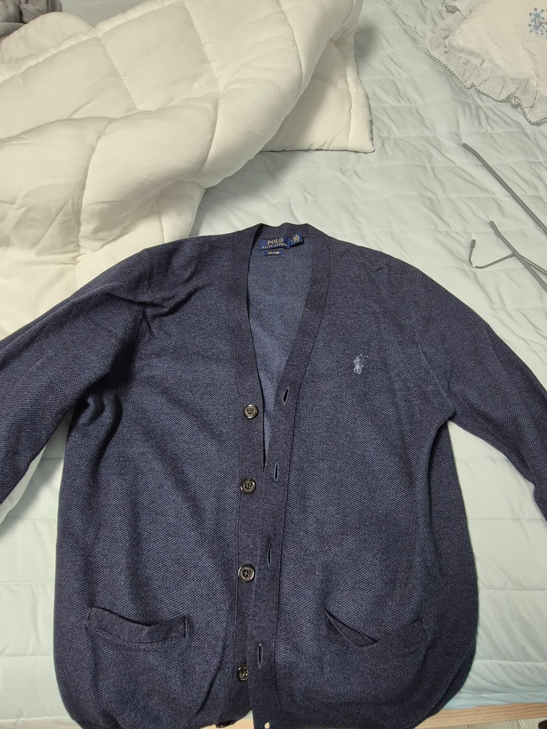 폴로 랄프로렌 피마 코튼 가디건 M 네이비 상품이미지1