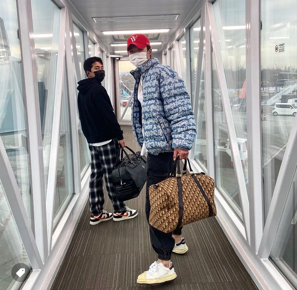 [XL] 슈프림 팻 팁 자카드 데님 푸퍼 자켓 블루 22ss 상품이미지3