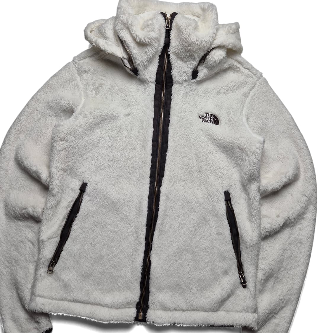 [S] 노스페이스 하이넥 후드 후리스 자켓 상품이미지2