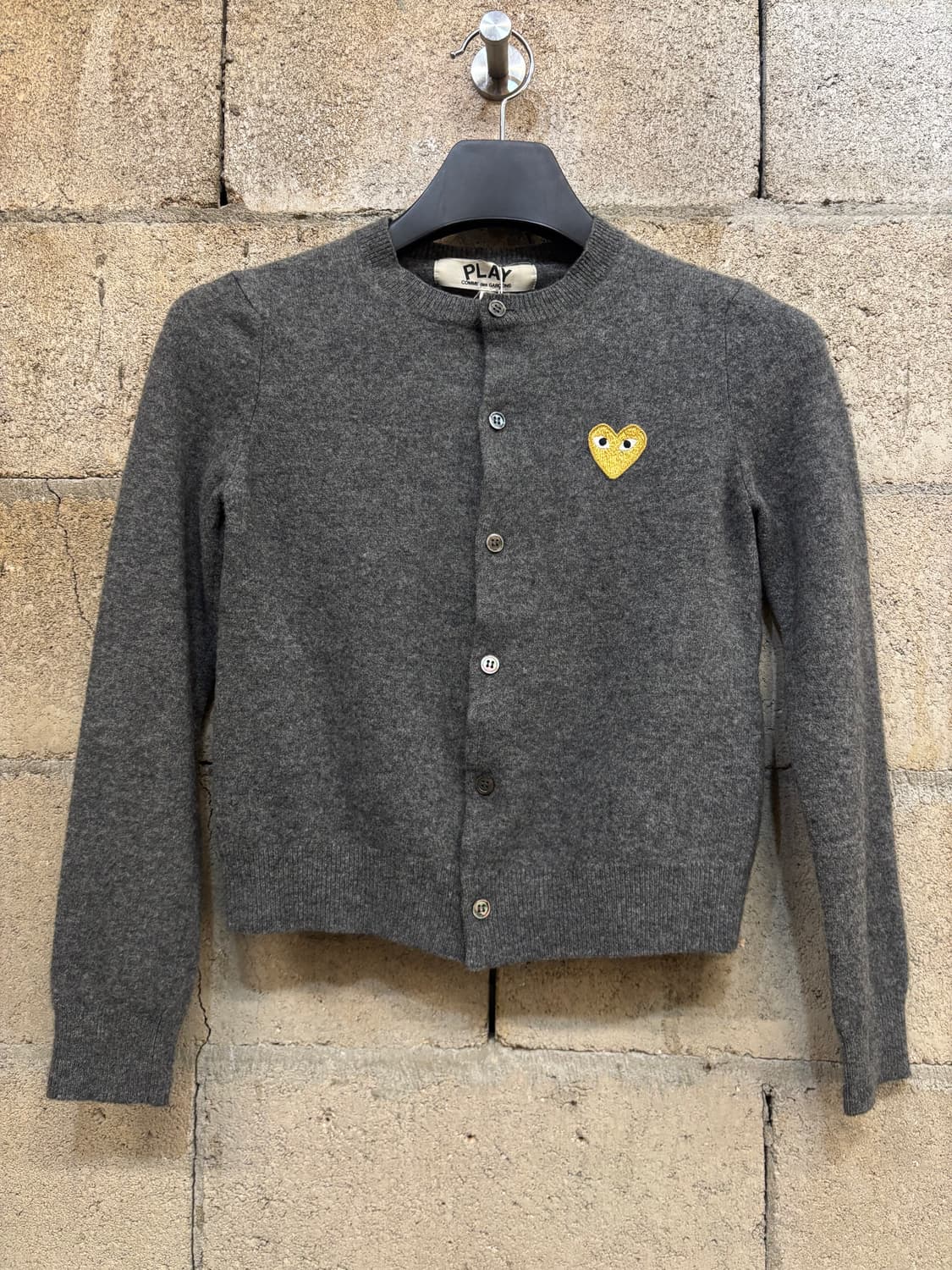 꼼데가르송 골드 하트 니트 가디건 상품이미지1