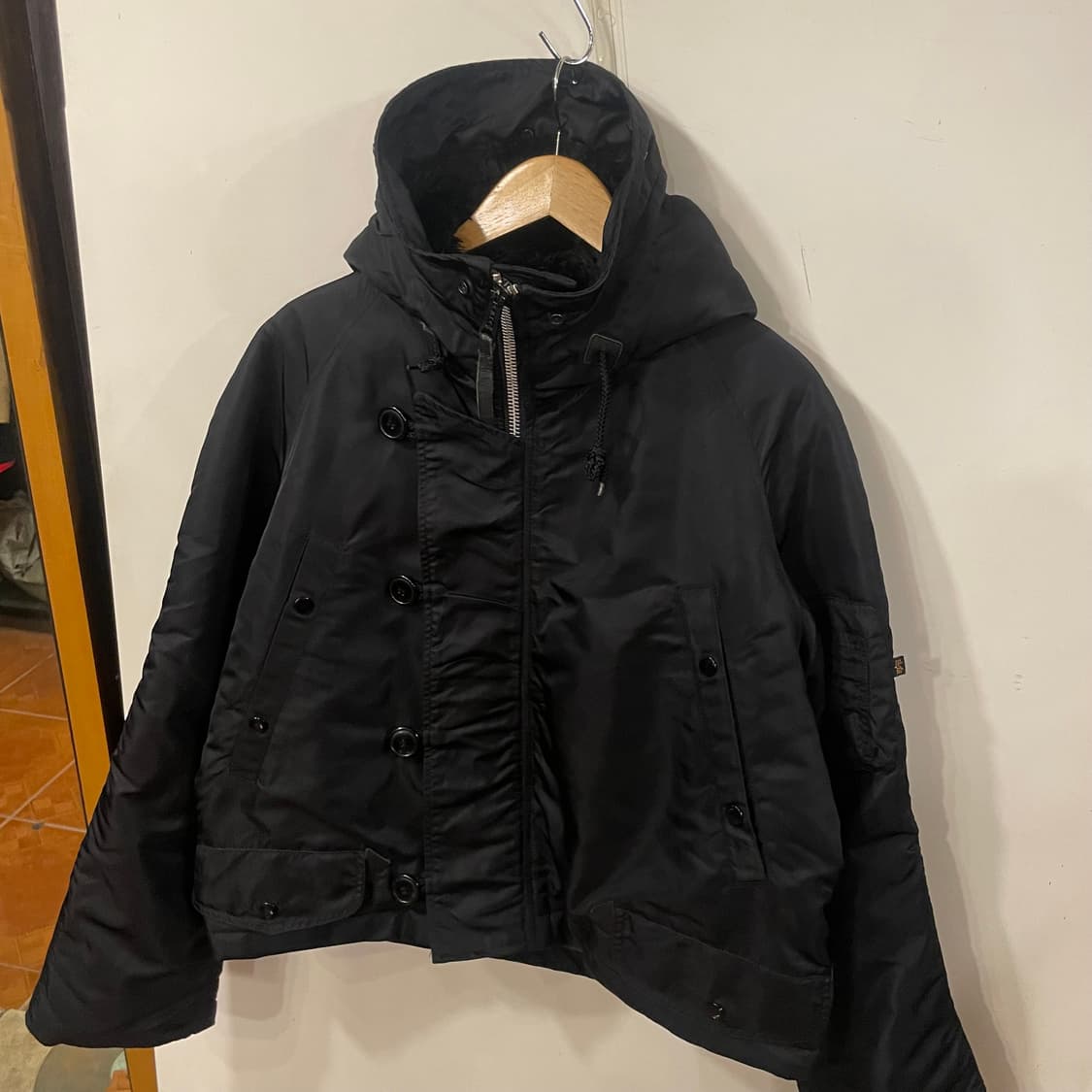 알파인더스트리 리메이크 크롭봄버 L 상품이미지2