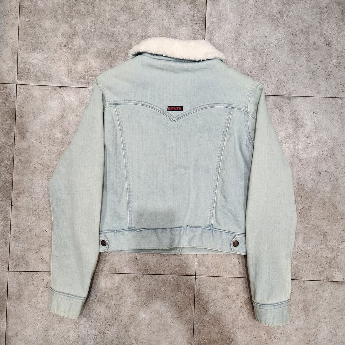Levi’s 연청 쉐르파 데님 자켓 (155 / 여성 XS-S) 상품이미지2
