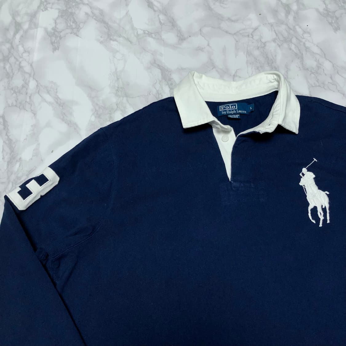 폴로 랄프로렌 빅포니 희귀 럭비 카라티 티셔츠 상품이미지2