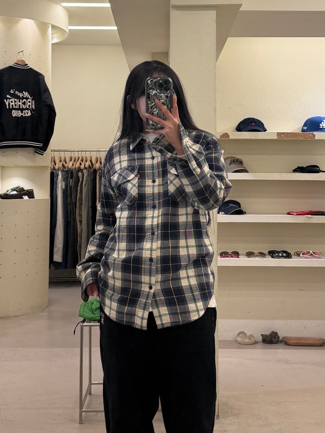 리바이스 체크 워크셔츠 U1072 상품이미지1