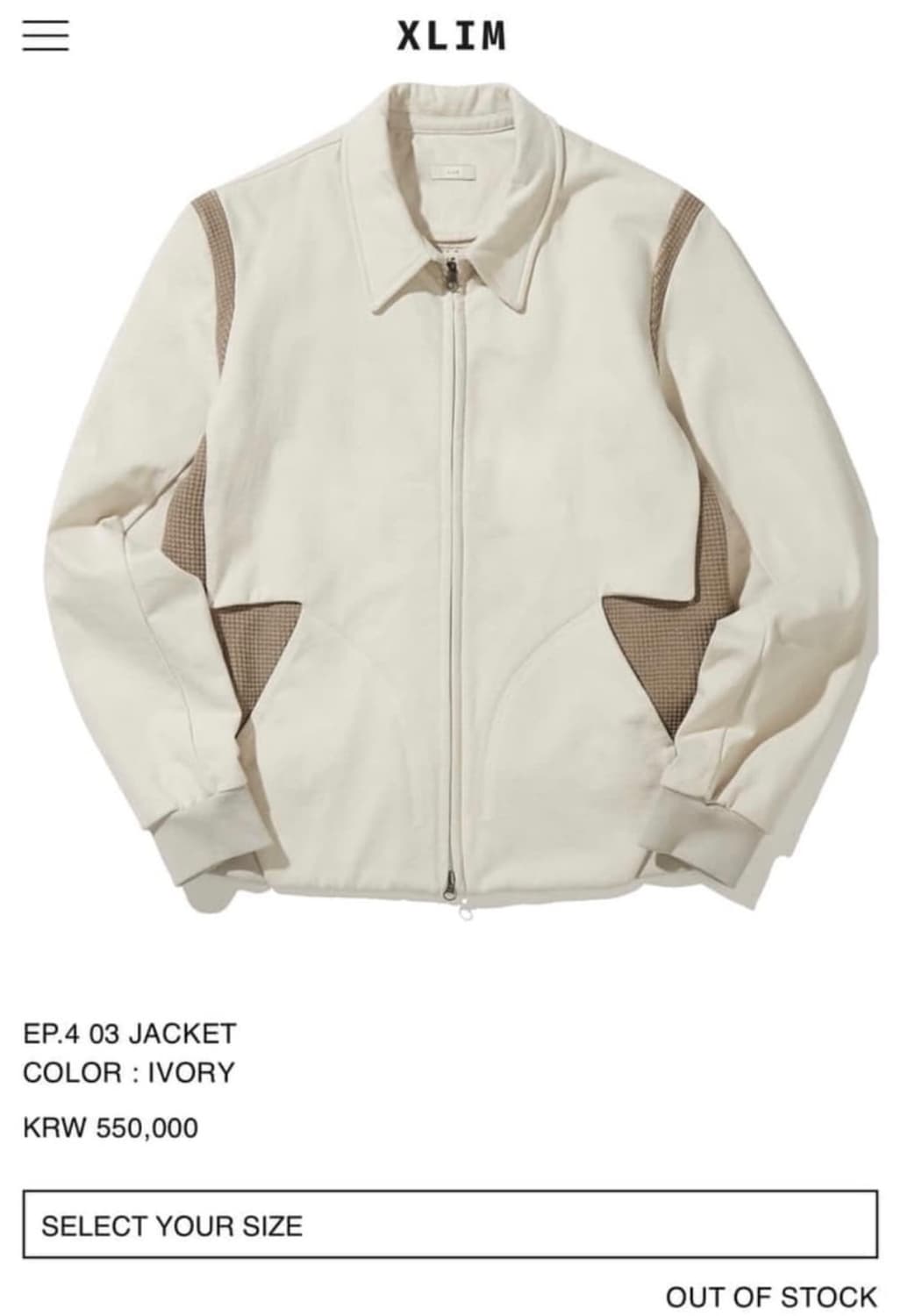 xlim ep4 jacket 2size 상품이미지1