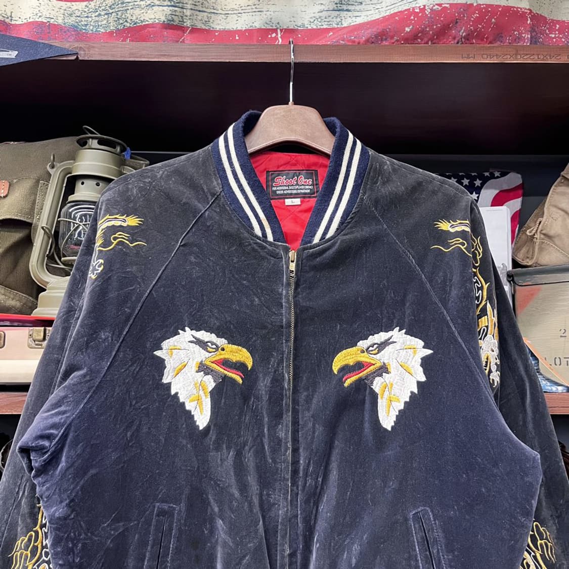 Shoot one 요코스카 벨루어 오리엔탈 스카잔 수베니어 자켓 N429 상품이미지3