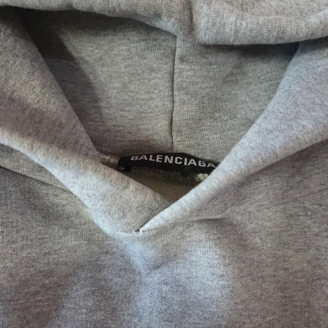 발렌시아가 오버 짐웨어 후드티 M 그레이 상품이미지5