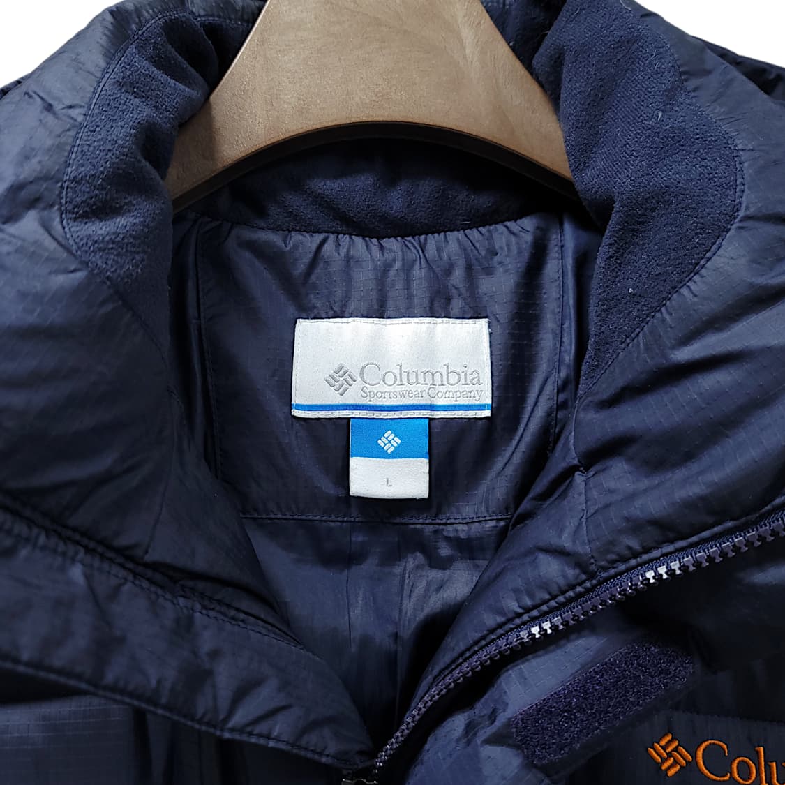 [L/100] 컬럼비아 네이비 옴니윈드 블럭 덕 다운 패딩 상품이미지9