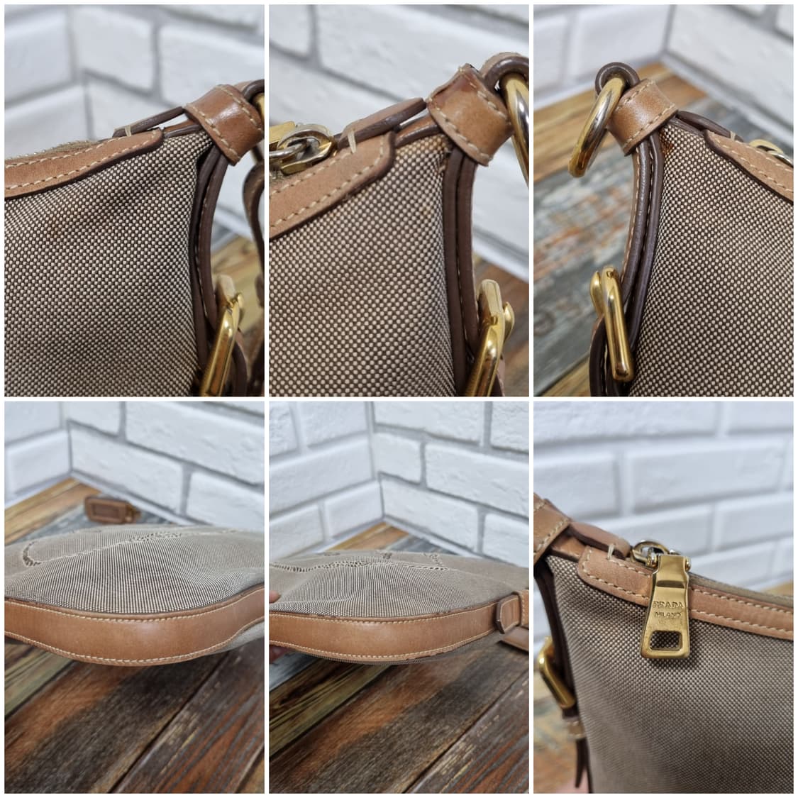 [정품] 프라다 빅로고 쟈가드 2way백 상품이미지7