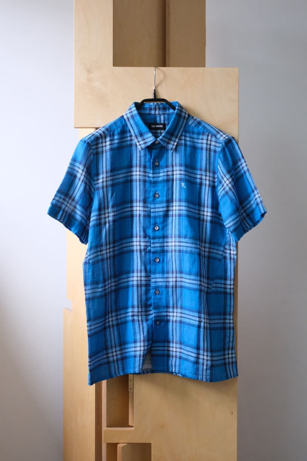 RAF SIMONS Short Sleeve Check Shirt 상품이미지1