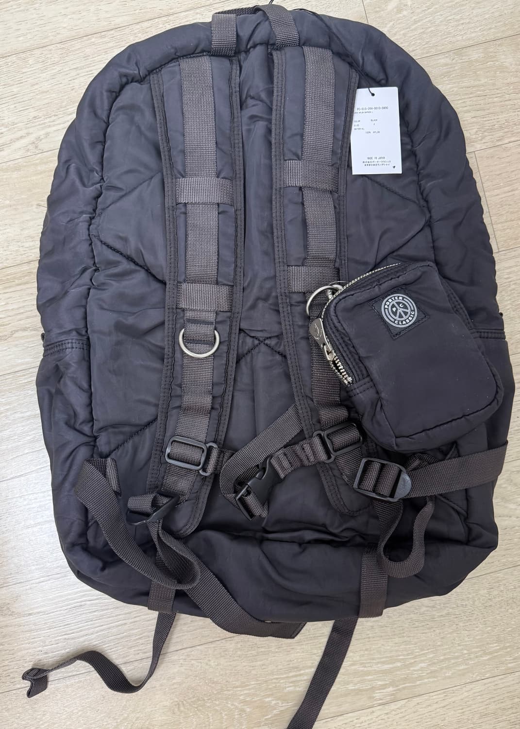 포터클래식 슈퍼나일론 데이팩 L  블랙 상품이미지2