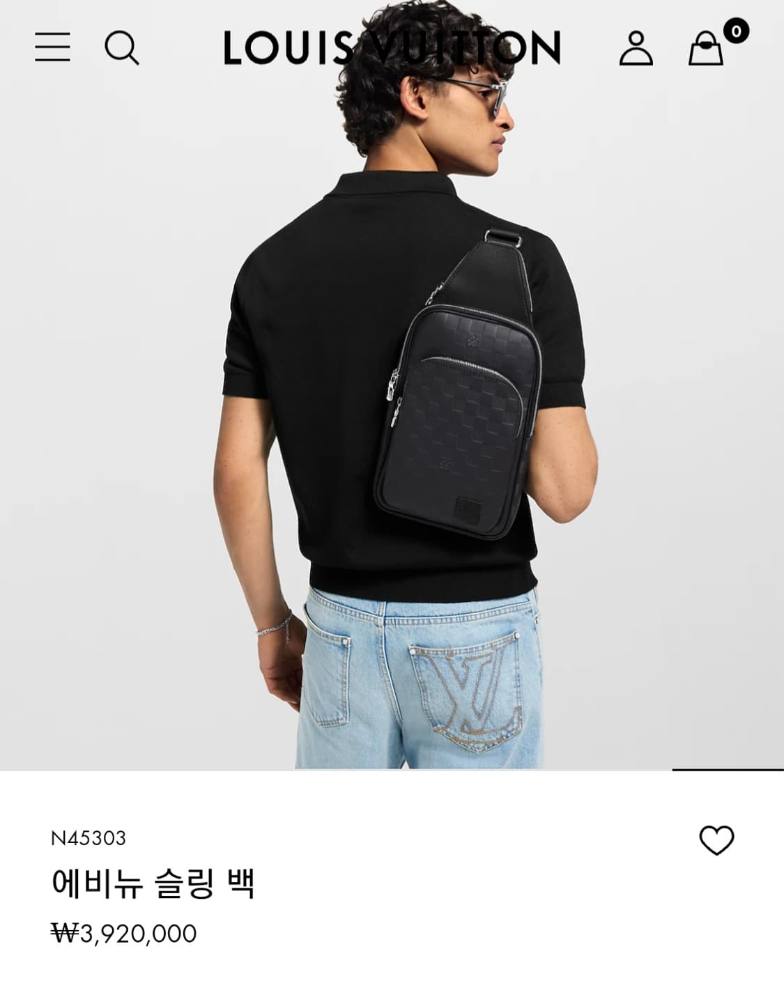 루이비통 올레더 에비뉴 슬링백 다미에 신형 상품이미지3